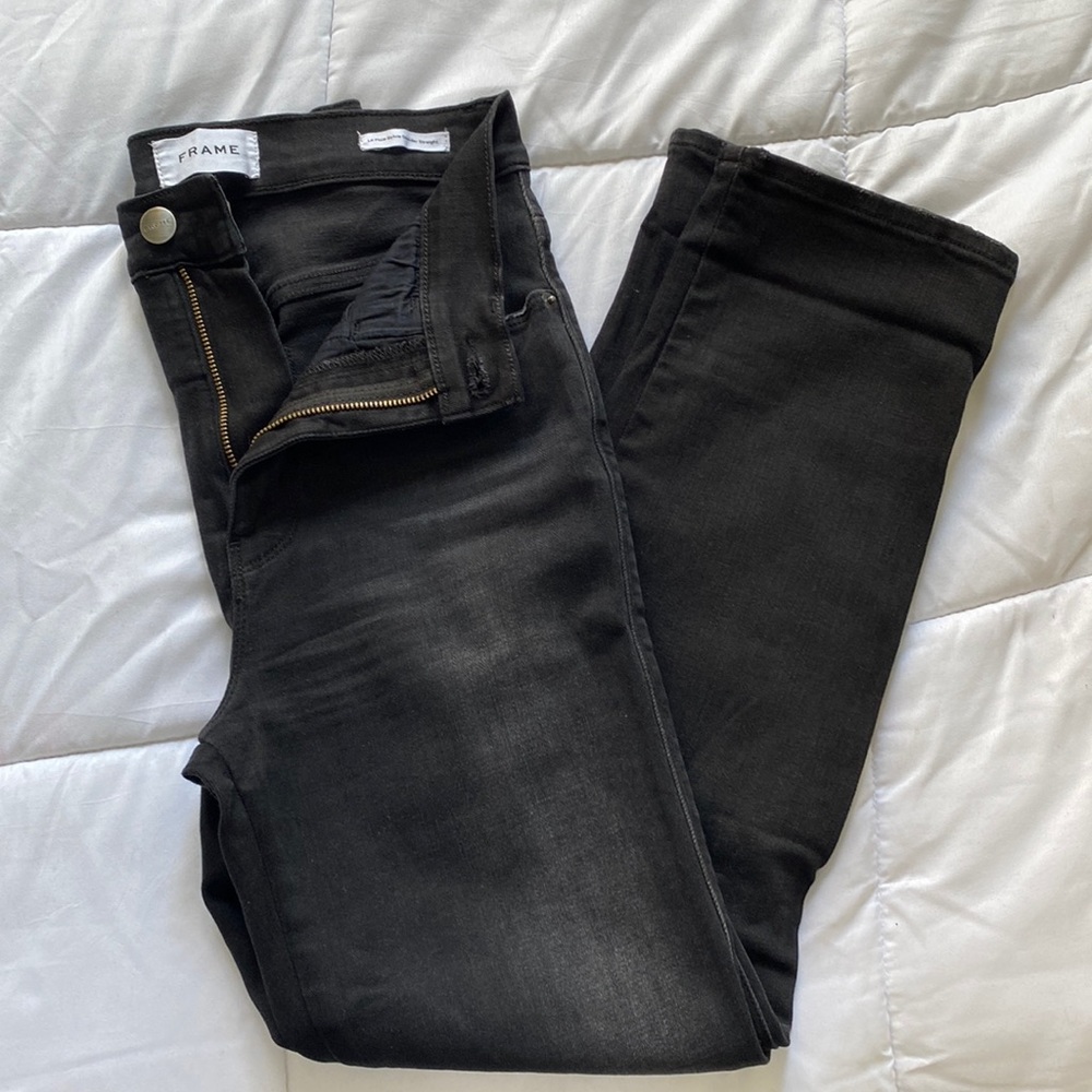 FRAME Denim Le Pixie Sylvie Slender Straight in Bellows